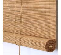 HDEYRSX Store en Bambou Opaque à Tirage latéral,Protection Solaire et visuelle,Rouleaux Romains pour Fenêtres Portes Extérieur Intérieur,Couleur et Dimension Personnalisables (130cm x 290cm)
