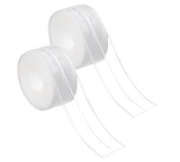 HDFHDF Lot de 2 bandes d'étanchéité autocollantes transparentes - Pour cuisine, salle de bain, toilettes, mur - 3,2 m x 3,8 cm