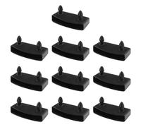 HDGSAFD Support de lattes de lit 10 pièces, accessoire pour lattes de lit, remplacement pour lit double, parfait pour lits doubles, king size et simples (Noir)