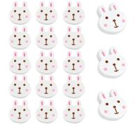 HDKAJL Lot de 50 gommes lapins en TPR doux et sans miettes | Mini forme de lapin arrondie, peu encombrant pour trousse à crayons, école, sacs d'école et calendrier de l'Avent