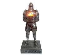 HDMbigmi King's Guard Bougeoir chevalier en résine pour téléphone portable, stylo, restaurant, autel, table de maison (argent)