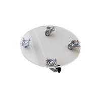 HDOYTXXM Plateau de plantes mobile avec roue, plateau de conteneur de fleurs, base de support d'eau, pot de fleurs d'intérieur pour support mobile, soucoupe de plantes en acrylique