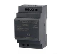 HDR-60 Bloc d'alimentation DIN 100 W, réglable 12 V/24 V, protection contre les surcharges, ignifuge, compact pour automatisation industrielle et éclairage (HDR-60-24 V-2,5 A)