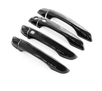 HDSNWG Autocollant Noir Brillant De Garniture Poignée Porte Voiture, Accessoires Style Pour Peugeot 2008 2020 2021 2022 2023 autocollants couverture(Black 2 sensors)