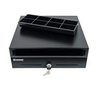 HDWR HD-KR41 Tiroir-caisse spacieux, insert remplaçable, RJ12 | Deux emplacements supplémentaires, monnayeur coulissant, câble RJ12 inclus, pour commerce