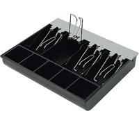 HDWR HD-WS33 Plateau à monnaie 30x25 cm pour tiroir-caisse, réglable | Plateau pièces et billets, loquets en acier à ressort, compartiments ajustables, remplaçable