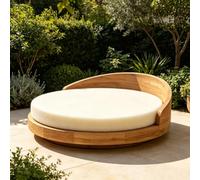HEADBOARD Coussin rond en mousse haute densité, 3 cm/5 cm/8 cm/10 cm d'épaisseur pour tatami, canapé, matelas, lit pour animaux domestiques, lit d'intérieur et d'extérieur (3 cm d'épaisseur, diamètre