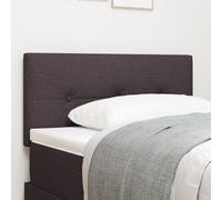 Headboard LED vidaXL Boutons Capitonnés Marron Foncé 100 cm Tissu