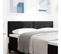 Headboard LED vidaXL Boutons capitonnés Noir 80 cm Velours