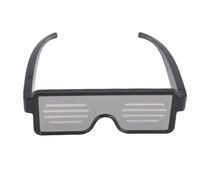 Headerbs Lunettes LED 11 Modes D’éclairage Rechargeables par USB Colorées | Plastique ABS, Recharge USB, Utilisation en Boîte de Nuit de Fête, Batterie Rechargeable, Lunettes Lumineuses, Événements