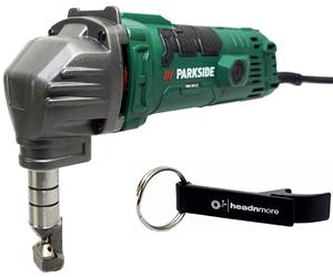 HEADNMORE® Bundle - 1x PARKSIDE® Grignoteuse / Grignoteuse / Grignoteuse de tôle PMK 550 C2, 550 W + 1x HEADNMORE® Porte-clés