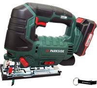 HEADNMORE® Bundle - Parkside® Scie sauteuse pendulaire PSTDA 20-Li C3 avec batterie 20 V + porte-clés