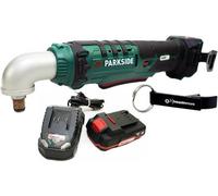 HEADNMORE® Kit comprenant la visseuse à chocs d'angle Parkside® PAWS 20 A1 sans fil 20 V 1/2" et le porte-clés HEADNMORE® (batterie 1 x 2 Ah)