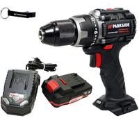 HEADNMORE® Parkside Performance® Perceuse-visseuse sans fil 20 V PABSP 20 (avec batterie 2 Ah) + porte-clés