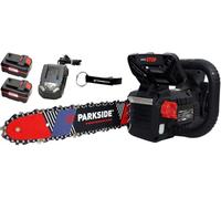 HEADNMORE® Parkside Performance Tronçonneuse sans fil 40 V avec batterie 2 x 4 Ah PPAKS 40 + porte-clés