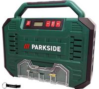 HEADNMORE® Parkside® PMK 150 Compresseur avec affichage numérique 8 bar 12 V/230 V + porte-clés