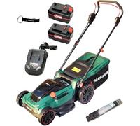 HEADNMORE Parkside PRMA 40-Li Tondeuse à gazon sans fil 40 V (avec batterie 2 x 4 Ah) + porte-clés + mètre pliant