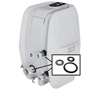 HeadSeal Ensemble de joints de rechange pour Bestway Lay-Z-Spa AirJet - Comprend des joints en silicone A, B et C - Anti-fuite pour pompes de chauffage en forme d'œuf - Compatible avec tous les