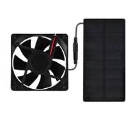 HEALBYBLE Mini ventilateur d'extraction solaire for poulailler, chenil et buanderie, contrôle automatique de la température, faible bruit, économie d'énergie verte,Ultra silencieux(AAAAA high power)