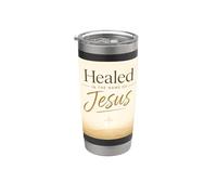 Healed in The Name of Jesus - Cross at Sunrise Gobelet isotherme en acier inoxydable double paroi