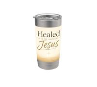 Healed in The Name of Jesus - Cross at Sunrise Gobelet isotherme en acier inoxydable double paroi
