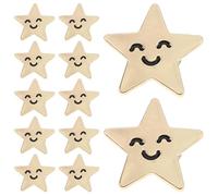 HEALEEP 12pcs Broche Étoile à Cinq Pointes Broche Patriotique Créative en Alliage Léger Résistant la Décoloration pour Costume D'homme Événement Patriotique