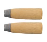 HEALEEP 2 Pièces Couteau de Cuisine Chinois pour Prise Main Confortable avec Manche Bois Massif Rond Poignée Ergonomique Traditionnelle