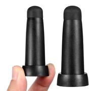 HEALEEP 2 Pièces Embouts de Parasol à Long Mât en Caoutchouc Noir Accessoires pour Parasol Résistants à L'abrasion et Anti-éraflures