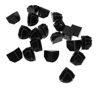 HEALEEP 20 Connecteurs pour Étagère Modulaire en ABS Noir à Rainure Croisée pour Meubles de Rangement et Utilisation Intérieure