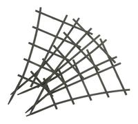 HEALEEP 3 Pièces Treillis Pot Plastique de Grimpantes en Plantes pour Jardin Noir Support Facile à Insérer et Culture Générale