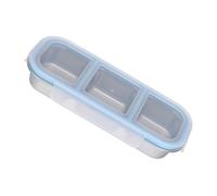 HEALEEP Boîte à Lunch en Acier Inoxydable 600ml Trois Compartiments Étanches et Design Moderne Minimaliste pour Bureau et Activités en Plein Air