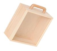 HEALEEP Boîte de Rangement en Bois Boîte de Présentation Élégante Couvercle Transparent Coulissant, Coffret Décoratif Multifonctionnel pour Bijoux et Souvenirs pour Emballage Présent