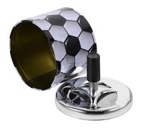 HEALEEP Cendrier en Métal Rond Couvercle Rotatif Facile à Nettoyer, Accessoire Créatif et Délicat Maison Voiture