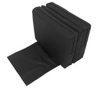 HEALEEP Coussin Rehausseur Design Épais à Trois Couches Amovibles Noir en Cuir PU et Mousse pour Garçon et Filles Siège pour Coupe de Cheveux en Salon Professionnel