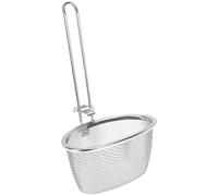 HEALEEP Cuillère Filtrante en Acier Inoxydable Argentée, Passoire Anti-rouille Cuisine, Filtre Impuretés, Cuisson Friture