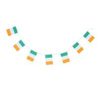 HEALEEP Guirlande la Décoloration de Fanions Irlandais en Polyester Solide et Résistant de Fête Saint-patrick pour Décoration Intérieure