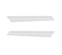 HEALEEP Lot de 2 Protège-Poêles en Silicone Alimentaire Transparent 21 Pouces Joint Cuisine pour Fentes Housse de Protection Latérale pour Plan de Travail et Four Mastic Silicone
