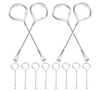 HEALEEP Ouvre-boîte Multifonctionnel pour Levier et Ouverture Simplifiée 12 Pièces en Acier Robuste Outil Portable pour Couvercles de Pots et Bidons de Peinture D’un Gallon en Atelier