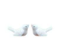 HEALEEP Porte-Baguettes pour Organiser et Tenir Les Baguettes Oreiller en Céramique Blanc D'oiseau Accessoire de Table Élégant pour Dîner Chinois