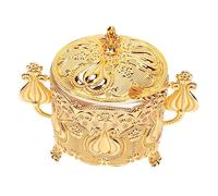 HEALEEP Sucrier Cuisine en Fer et Verre avec Cuillère, Style Européen Élégant et Créatif, Pot à Sucre Décoratif Cuisine ou Restaurant, 1 Set