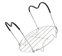 HEALEEP Support de Cuisson Vapeur avec Poignées en Silicone en Acier Inoxydable Panier Vapeur Multifonction Cuisine, Surface Lisse et Haute Fiabilité, Accessoire pour Autocuiseur