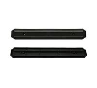 HEALEEP Support Magnétique pour Couteaux et Ustensiles Cuisine 50cm Noir | Barre Murale Aimantée, Acier Robuste et Fixation sans Perçage, pour Plan de Travail et Rangement la Cuisine