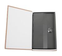 HEALEEP Tirelire Créative en Acier Inoxydable de Livre avec Serrure, Mini Coffre-fort Pratique et Délicat pour Rangement Sécurisé la Maison