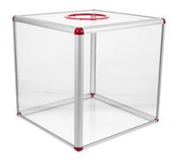 HEALEEP Urne Polyvalente Boîte à Suggestions pour Événements en Aluminium en Acrylique Transparente avec Fente et Réunions Annuelles d'entreprise