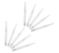 Healeved 10 Pièces Marqueurs Vides Rechargeables Pointe Souple pour Peinture Acrylique, Corps en Plastique Transparent, Facile à Nettoyer, pour Graffiti Artistique et Écriture sur Verre