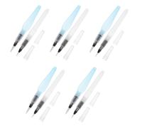 Healeved 10 Pièces Stylos Pinceaux Aquarelle Rechargeables à Pointe Nylon