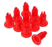 Healeved 10 Pièces Support de Pieds Rouges en Plastique pour Balance Électronique, Accessoire Stable et Facile à Remplacer, pour Besoins Quotidiens de Pesée et Usage Fréquent