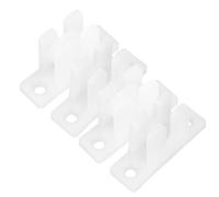 Healeved 2 Ensembles Roulettes de Porte Moustiquaire de Patio en Nylon Renforcé avec Galets Concaves Inférieurs et Guide Anti-saut Surélevé pour Remplacement et Réparation de Fenêtres