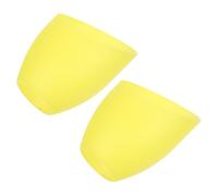 Healeved 2 Pièces Abat-jour Léger et Portable de Fer à Cheval Jaune en Plastique Remplacement pour Lampes de Chambre pour Camping et Aventures en Plein Air