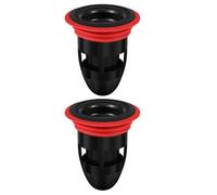 Healeved 2 Pièces Bouchon de Sol en Silicone Noir Crépine Anti-odeurs pour Évier, Protection les Bouchons et Détails Soignés pour Usage Domestique
